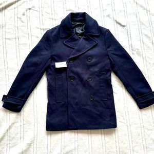 New with tag - H&M men pea coat double breasted - 34R